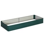 Carr potager de jardin tle d'acier ondule vert fonc