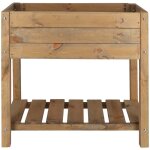Carr potager en pin teint sur pieds largeur 40 cm