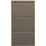 Casier  chaussures caruso taupe 3 tiroirs kare design