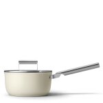 Casserole 20cm crme avec couvercle smeg