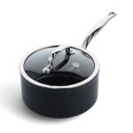 Casserole barcelona pro 20 cm avec couvercle noir en cramique