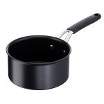 Casserole tempra antiadhésif 16 cm noir en aluminium Casserole tempra antiadhésif 16 cm noir en aluminium