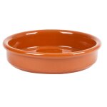 Cassolette pour crme brle 14 cm marron en terre cuite