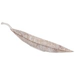 Centre de table en polyr�sine blanche 95x15x20h