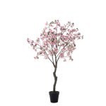 Cerisier en fleurs artificiel rose h210