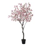 Cerisier en fleurs artificiel rose h245