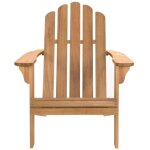 Chaise adirondack en bois d eucalyptus naturel