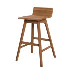Chaise de bar en bois de teck 72, 5 cm