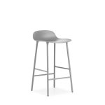 Chaise de bar avec structure en métal gris 65cm Chaise de bar avec structure en métal gris 65cm