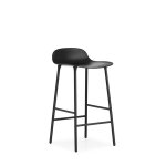 Chaise de bar avec structure en métal noir 65cm Chaise de bar avec structure en métal noir 65cm