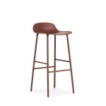 Chaise de bar avec structure en mtal rouge 75cm