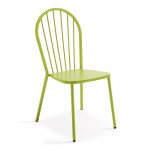 Chaise bistrot en mtal vert