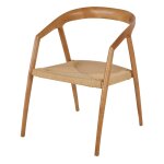 Chaise en bois de frêne moyen et papier tressé Chaise en bois de frêne moyen et papier tressé