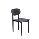 Chaise en bois de hêtre massif noir Chaise en bois de hêtre massif noir
