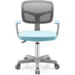 Chaise de bureau pour enfant hauteur rglable bleu 54x54x80cm