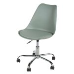 Chaise de bureau enfant réglable à roulettes vert clair Chaise de bureau enfant réglable à roulettes vert clair