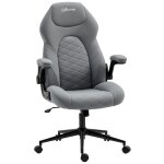 Chaise de bureau ergonomique en tissu microfibres gris Chaise de bureau ergonomique en tissu microfibres gris