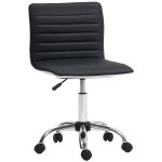Chaise bureau  roulettes avec sige rembourre noir