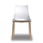 Chaise design en bois transparent
