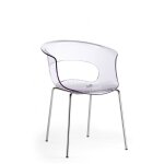 Chaise design en plastique transparent Chaise design en plastique transparent