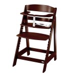 Chaise haute bébé évolutive en bois brun Chaise haute bébé évolutive en bois brun