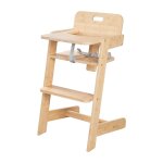 Chaise haute volutive en bambou fsc naturel