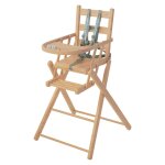 Chaise haute extra - pliante naturel vernis Chaise haute extra - pliante naturel vernis