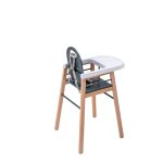 Chaise haute pliante sarah - design hybride kaki