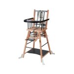 Chaise haute transformable barreaux hybride noir Chaise haute transformable barreaux hybride noir
