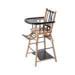 Chaise haute transformable gris anthracite Chaise haute transformable gris anthracite