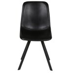 Chaise imitation cuir noire carl Chaise imitation cuir noire carl