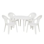 Chaise de jardin blanche en r�sine