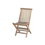 Chaise de jardin en teck huil massif pliante