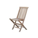 Chaise de jardin en teck massif pliante Chaise de jardin en teck massif pliante