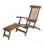 Chaise longue de jardin en teck huil
