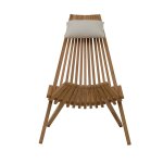 Chaise longue pliable en teck massif Chaise longue pliable en teck massif