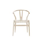 Chaise en mindi massif assise tissse