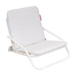 Chaise plage pliante polyester beige Chaise plage pliante polyester beige