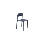 Chaise en plastique bleu