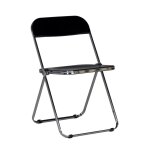 Chaise pliante de salle à manger noire Chaise pliante de salle à manger noire