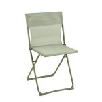 Chaise pliante ultra - compacte en acier vert l44xl48xh83
