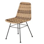 Chaise professionnelle en mtal noir et rsine recycle bicolore