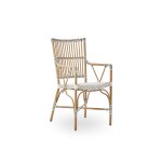Chaise repas en aluminium et fibre synthétique aspect rotin Chaise repas en aluminium et fibre synthétique aspect rotin