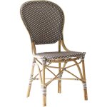 Chaise repas en rotin et fibre synthétique cappuccino Chaise repas en rotin et fibre synthétique cappuccino