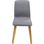 Chaise scandinave grise et chêne Chaise scandinave grise et chêne