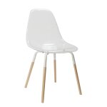 Chaise scandinave transparente