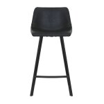 Chaise snack imitation cuir noir