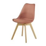 Chaise style scandinave terracotta et hva
