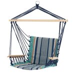 Chaise suspendue coton / bois 45 x 100 x 43 cm multicolore