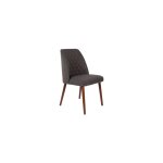 Chaise en tissu gris foncé Chaise en tissu gris foncé